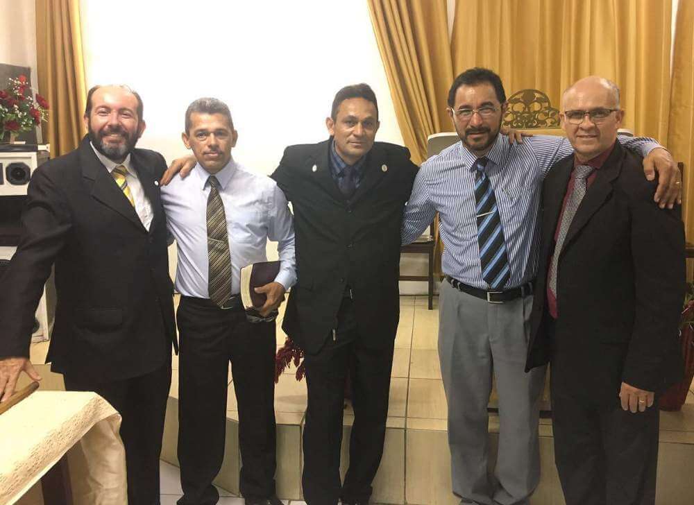 Pastores presentes no culto de aniversário da IBSD Natal